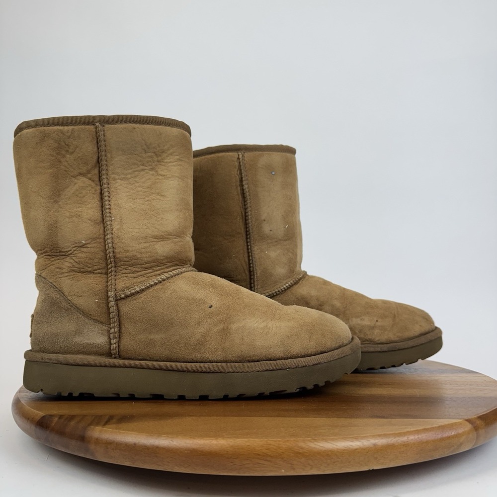 Womens Ugg Classic Short II Chestnut Shearling Lined Comfort Boots Size 9 M‎ GUC